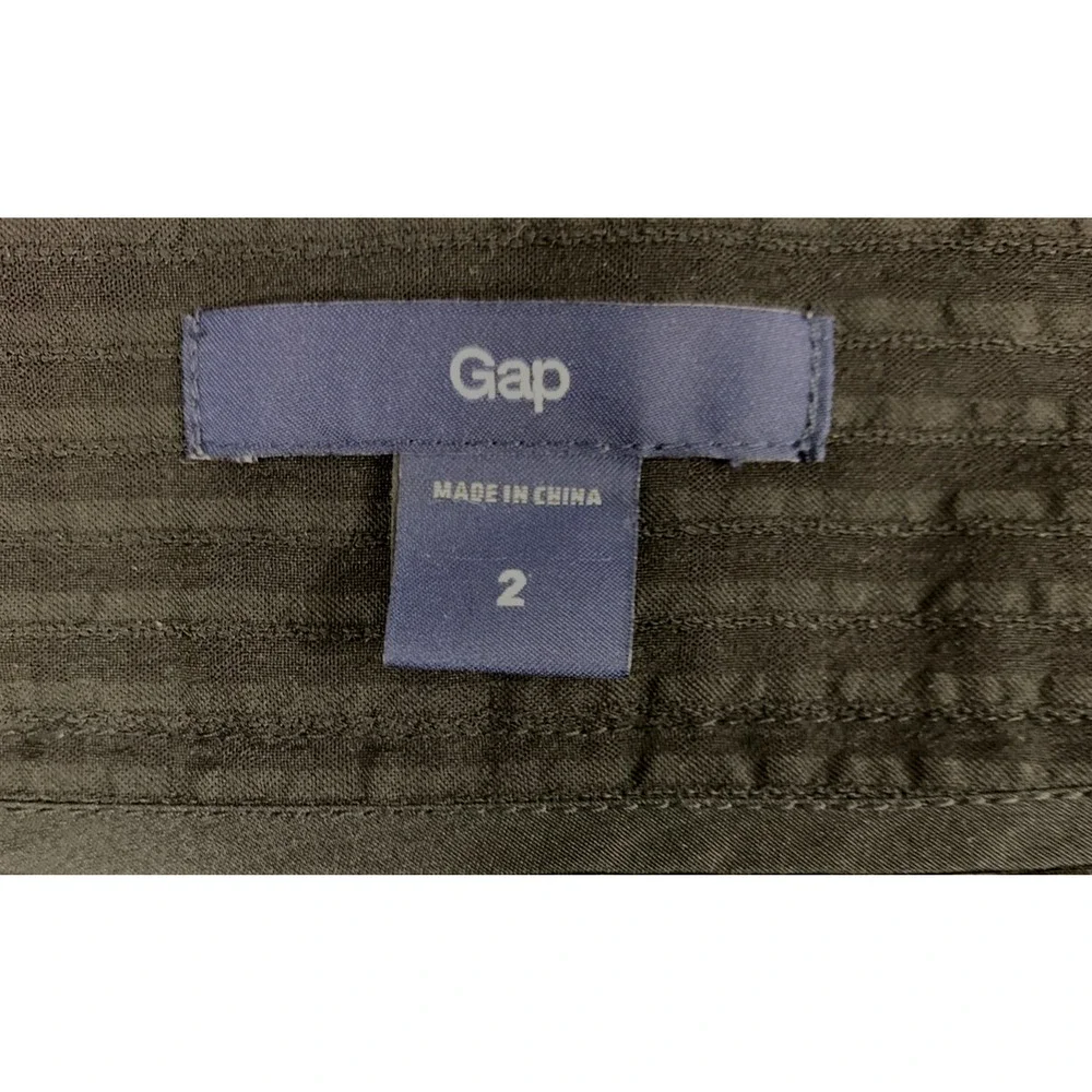 Gap Skirt‎ Womens 2 Black Wrap Pockets Short Career